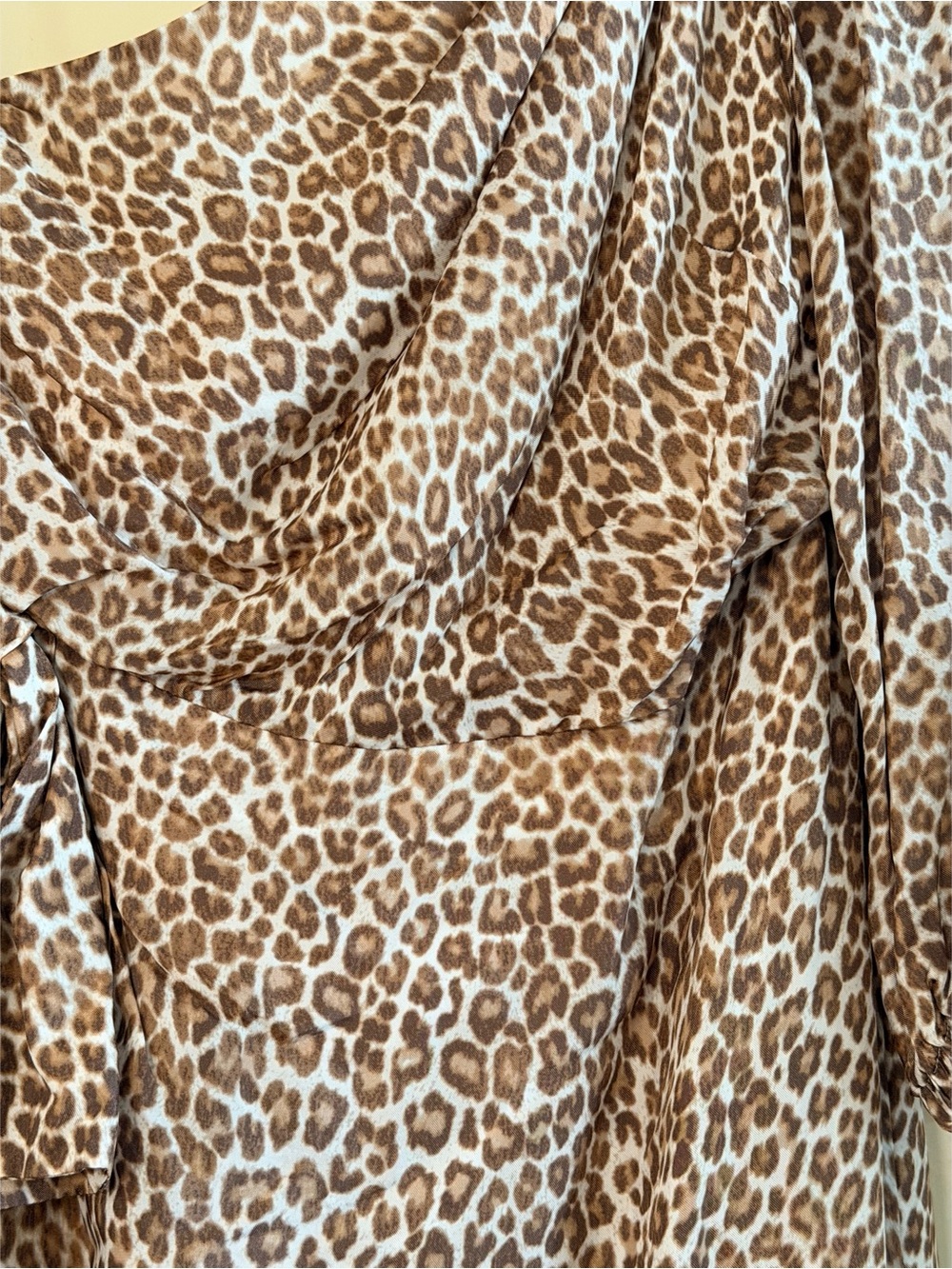 J. Crew Collection - One-Shoulder Dress in Brown Leopard Print - Picture 4 of 10
